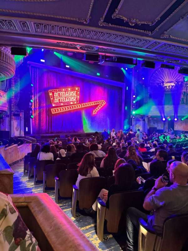 Palace Theatre, Broadway, section: Orchestra L, row: R, seat: 1