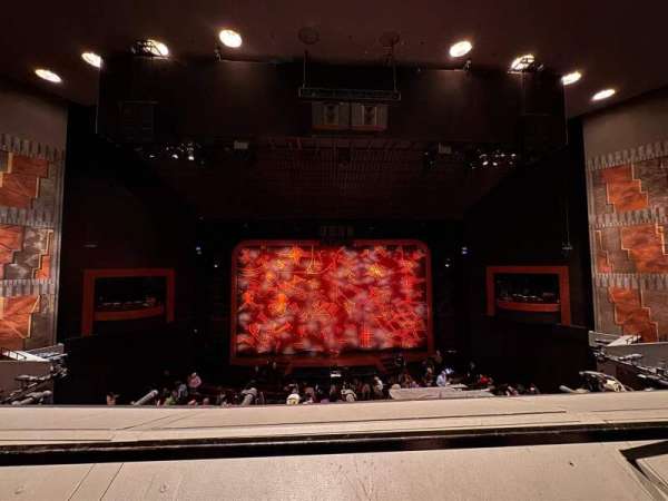 Minskoff Theatre, section: Mezzanine, row: A, seat: 122