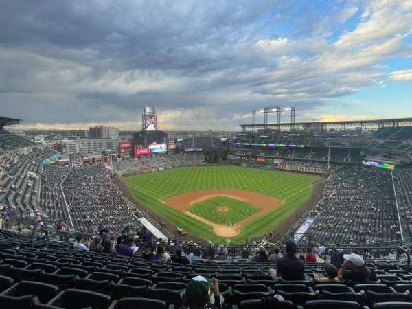 Coors Field, section: U331, row: 20, seat: 9