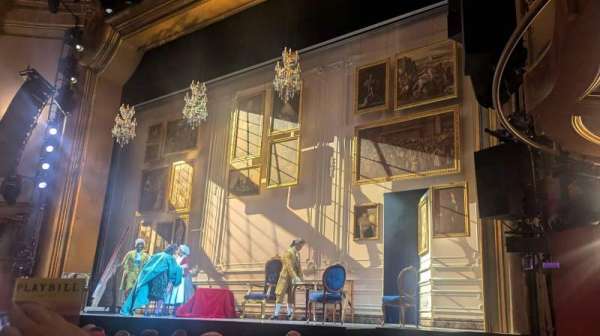 St. James Theatre, section: Orchestra R, row: E, seat: 18