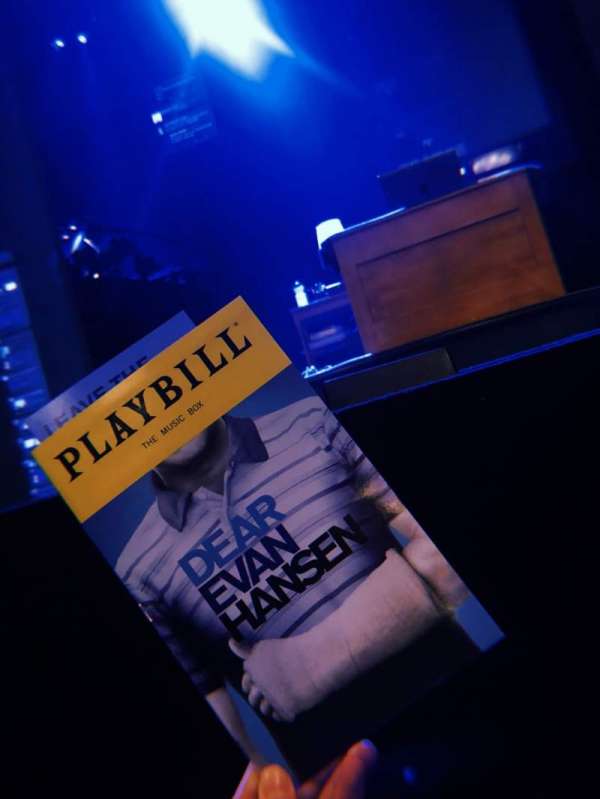Music Box Theatre, section: Orchestra C, row: A, seat: 104