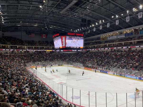 Giant Center, section: 111, row: S, seat: 9