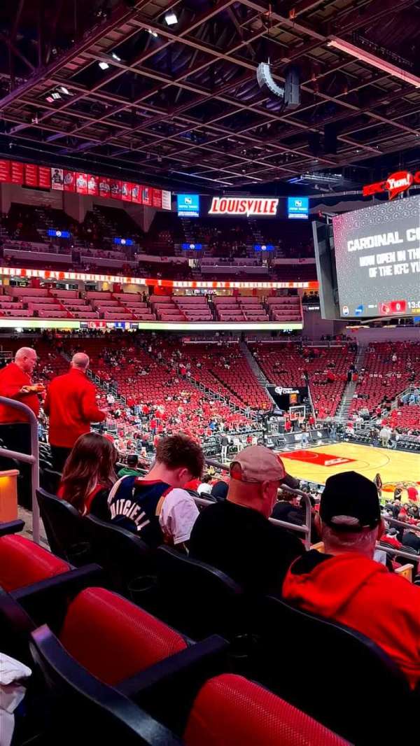 KFC Yum! Center, section: 114, row: EE, seat: 21