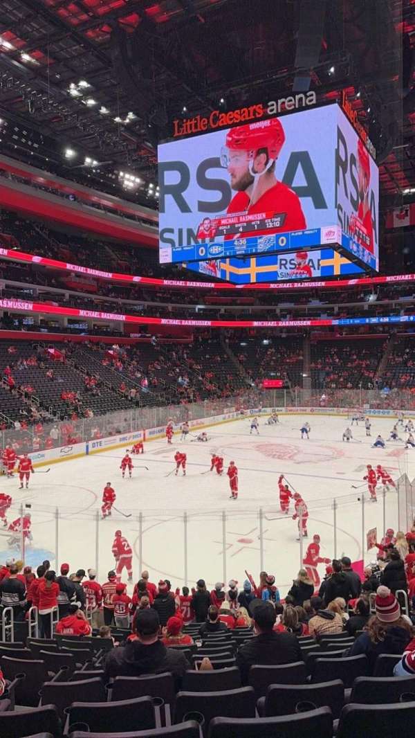 Little Caesars Arena, section: 101, row: 16, seat: 12