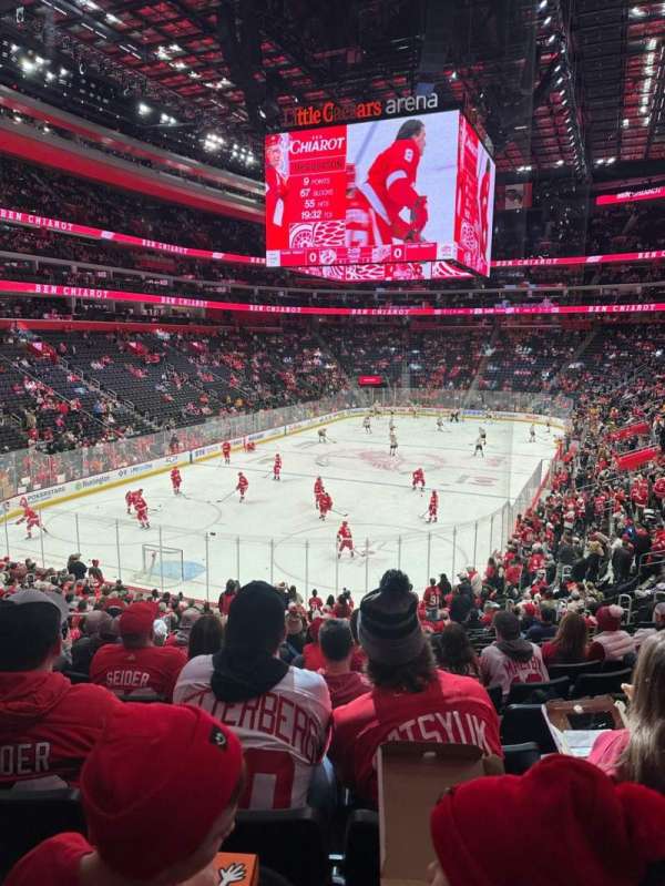 Little Caesars Arena, section: 101, row: 22, seat: 19
