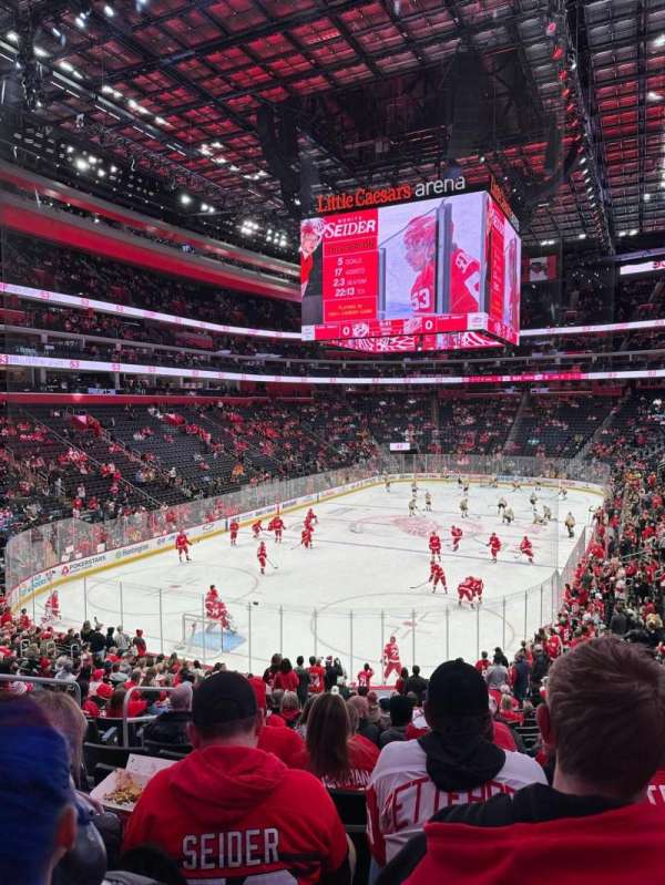 Little Caesars Arena, section: 101, row: 22, seat: 20