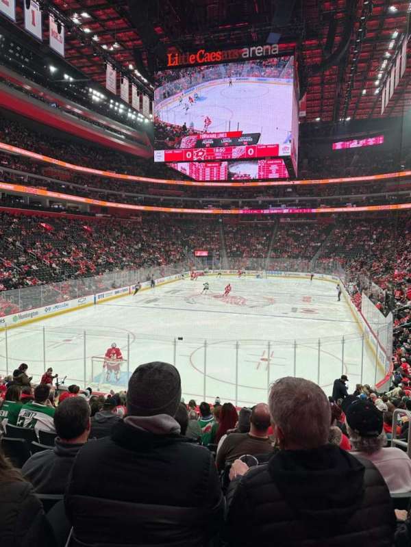 Little Caesars Arena, section: 102, row: 16, seat: 3