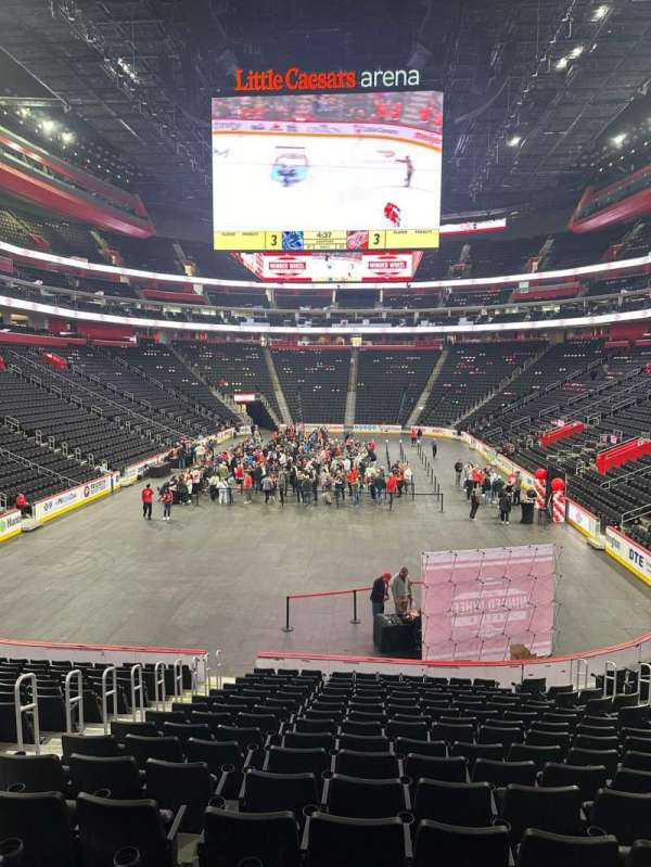 Little Caesars Arena, section: 102, row: 16, seat: 15