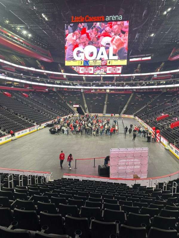 Little Caesars Arena, section: 102, row: 16, seat: 12