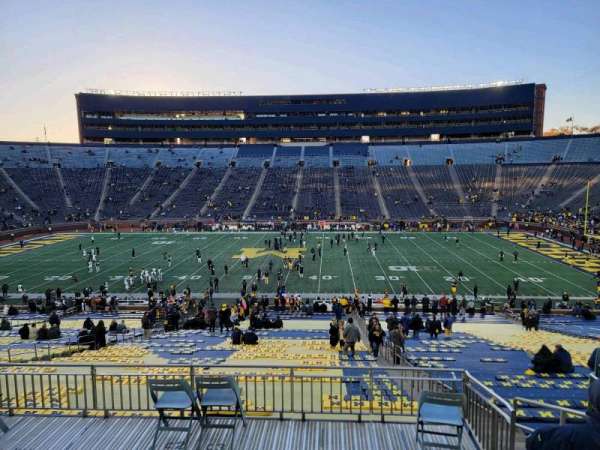 Michigan Stadium, section: 44, row: 60, seat: 10