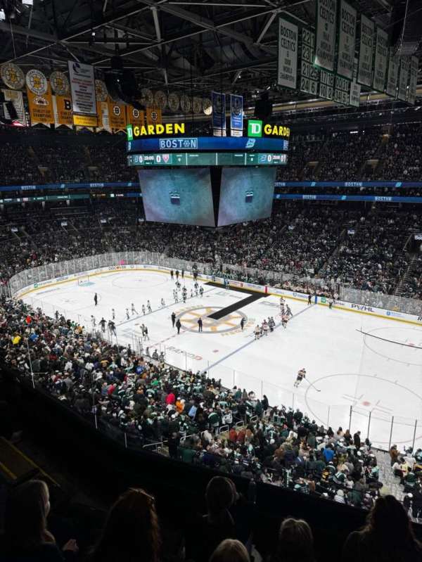 TD Garden, section: 313, row: 4, seat: 9