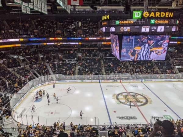 TD Garden, section: 302, row: 6, seat: 13
