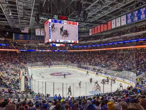 UBS Arena, section: 110, row: 22, seat: 18