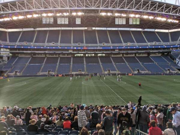 Lumen Field, section: CHR110, row: X, seat: 4