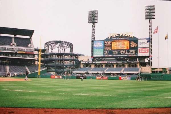 PNC Park, section: 5, row: A, seat: 4