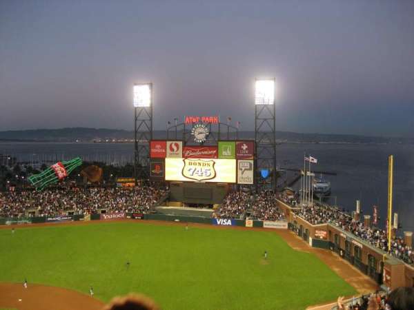 Oracle Park, section: VR308, row: 8, seat: 16