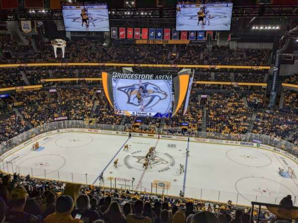 Bridgestone Arena, section: 310, row: H, seat: 2
