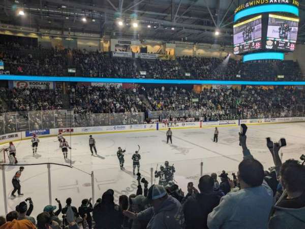 Angel of the Winds Arena, section: 106, row: 12, seat: 7