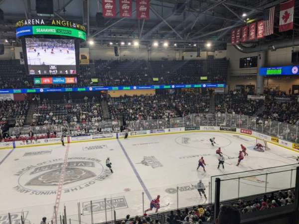 Angel of the Winds Arena, section: 208, row: 3, seat: 3