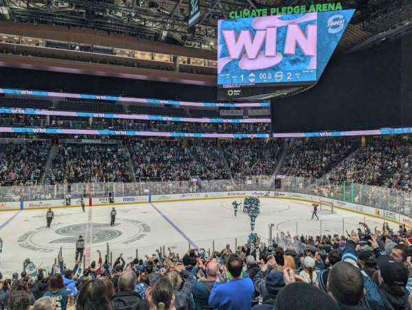 Climate Pledge Arena, section: 01, row: S, seat: 11
