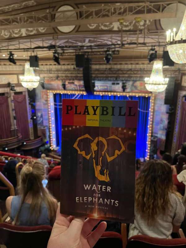 Imperial Theatre, section: Rear Mezzanine RC, row: D, seat: 403
