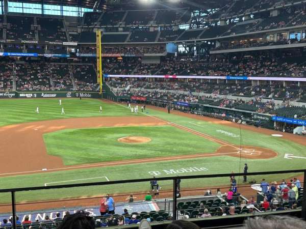 Globe Life Field, section: 108, row: 3, seat: 17