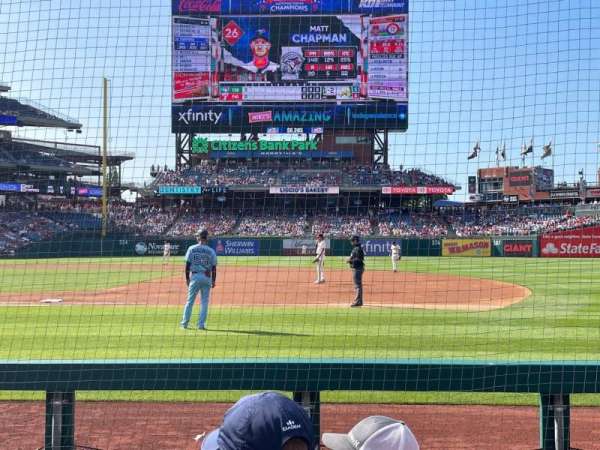 Citizens Bank Park, section: 115, row: 4, seat: 13