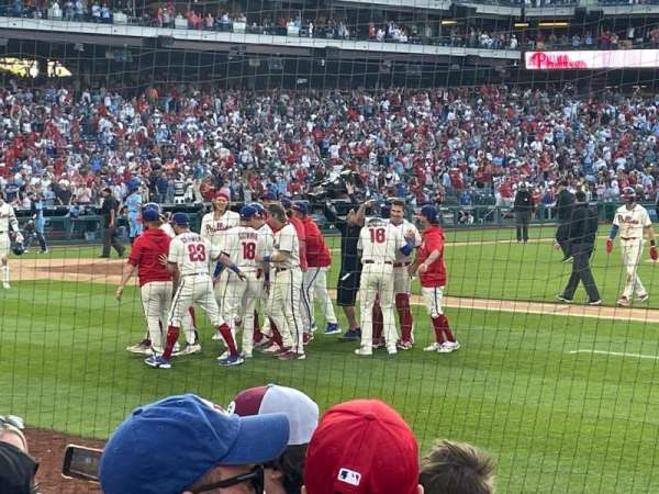 Citizens Bank Park, section: 115, row: 4, seat: 13