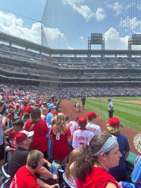 Citizens Bank Park, section: 112, row: 3, seat: 12