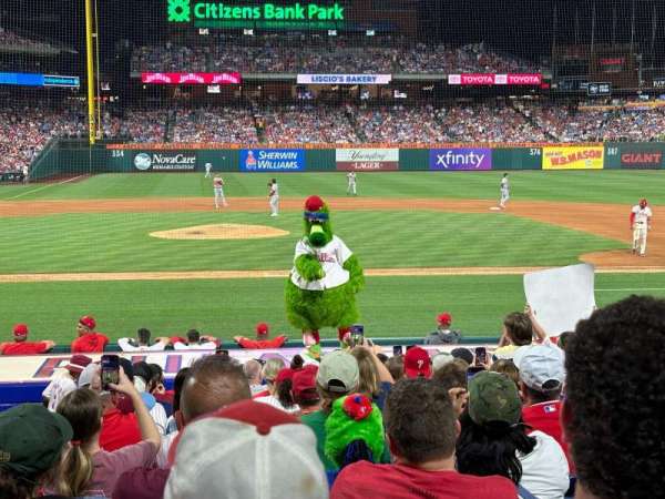 Citizens Bank Park, section: 117, row: 16, seat: 17