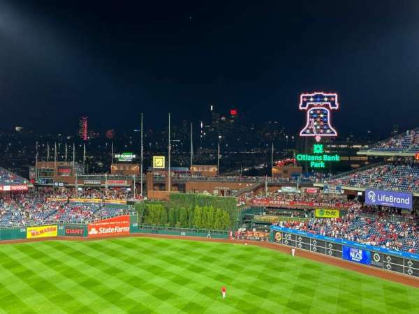 Citizens Bank Park, section: 316, row: 4, seat: 9