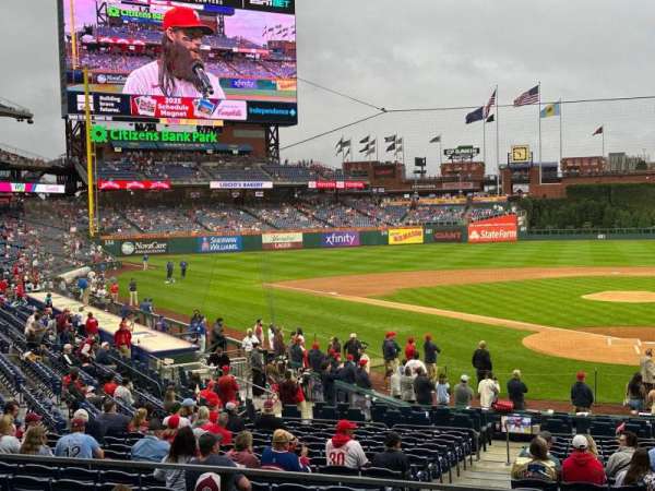 Citizens Bank Park, section: 124, row: 23, seat: 4