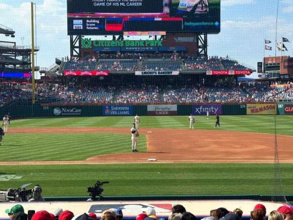 Citizens Bank Park, section: 116, row: 13, seat: 7