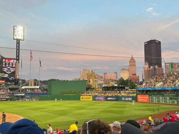 PNC Park, section: 109, row: J, seat: 13