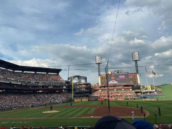 PNC Park, section: 109, row: J, seat: 13