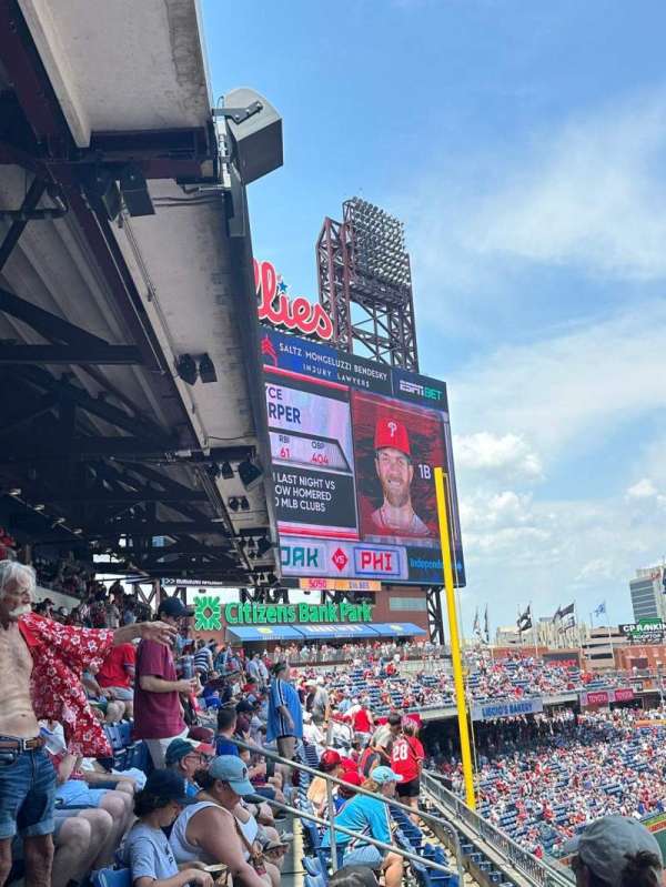 Citizens Bank Park, section: 232, row: 4, seat: 20