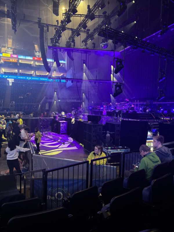 The O2, London, section: 112, row: F, seat: 285