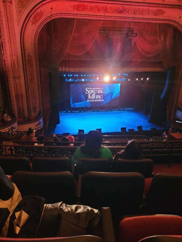 Orpheum Theatre, Los Angeles, section: Balcony LC, row: G, seat: 105