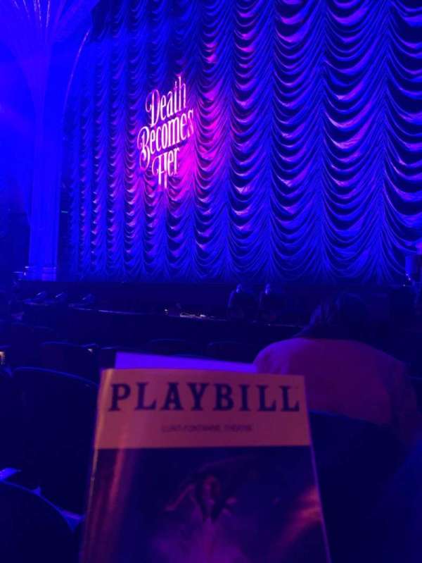 Lunt-Fontanne Theatre, section: Orchestra R, row: E, seat: 14