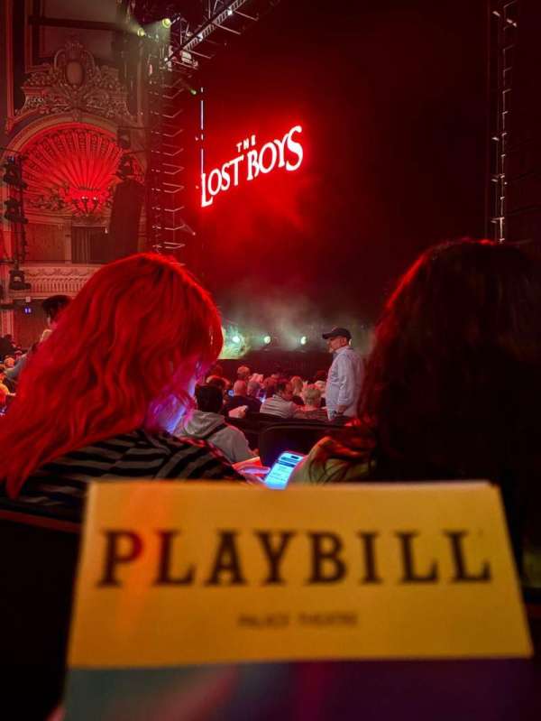 Palace Theatre, Broadway, section: Orchestra R, row: K, seat: 6