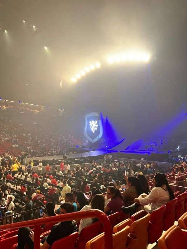 Kaseya Center, section: 108, row: 11, seat: 1