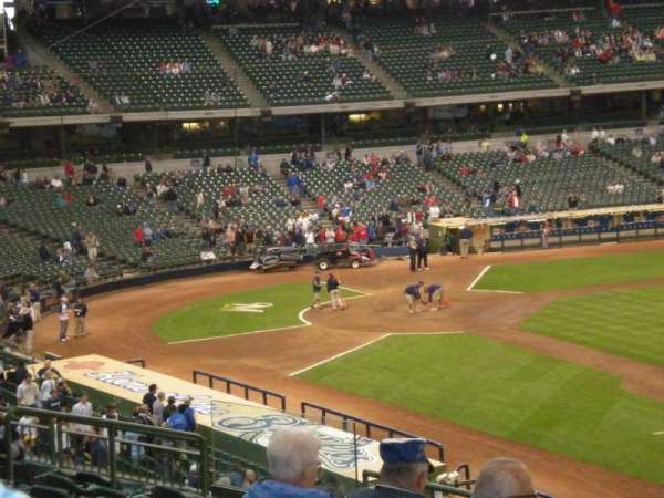American Family Field, section: 211, row: 1, seat: 4