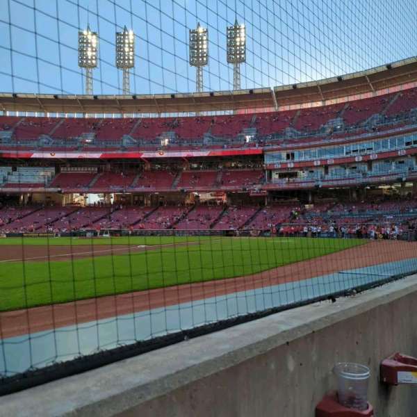 Great American Ball Park, section: 113, row: A, seat: 12