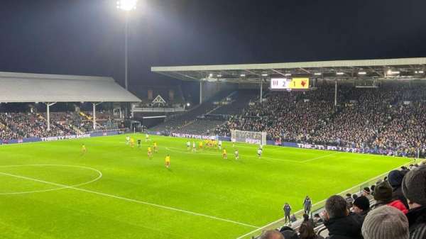 Craven Cottage, section: R12, row: 23, seat: 64