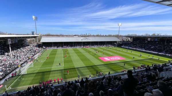 Craven Cottage, section: R12, row: 33, seat: 58