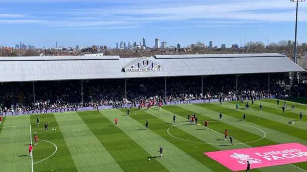 Craven Cottage, section: R12, row: 33, seat: 58