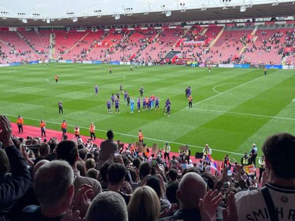 St Mary's Stadium, section: 26, row: Z, seat: 676