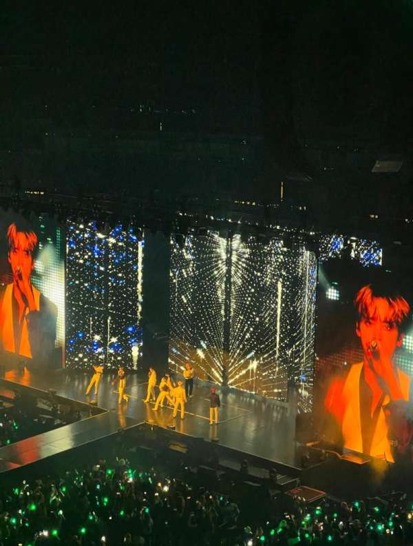 Prudential Center, section: 110, row: 1, seat: 2