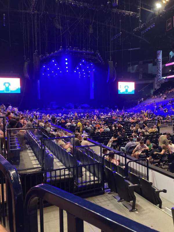 Bridgestone Arena, section: 118, row: GG, seat: 7