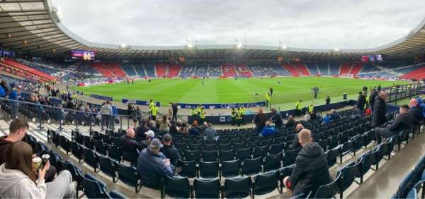 Hampden Park, section: O2, row: N, seat: 75